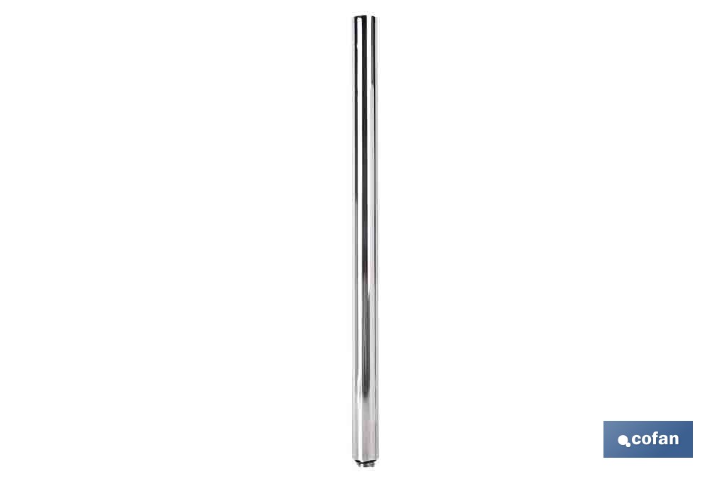Tubo alargador de ducha de acero inoxidable | Diámetro exterior: Ø24 mm | Disponible en diferentes acabados y longitudes - Cofan