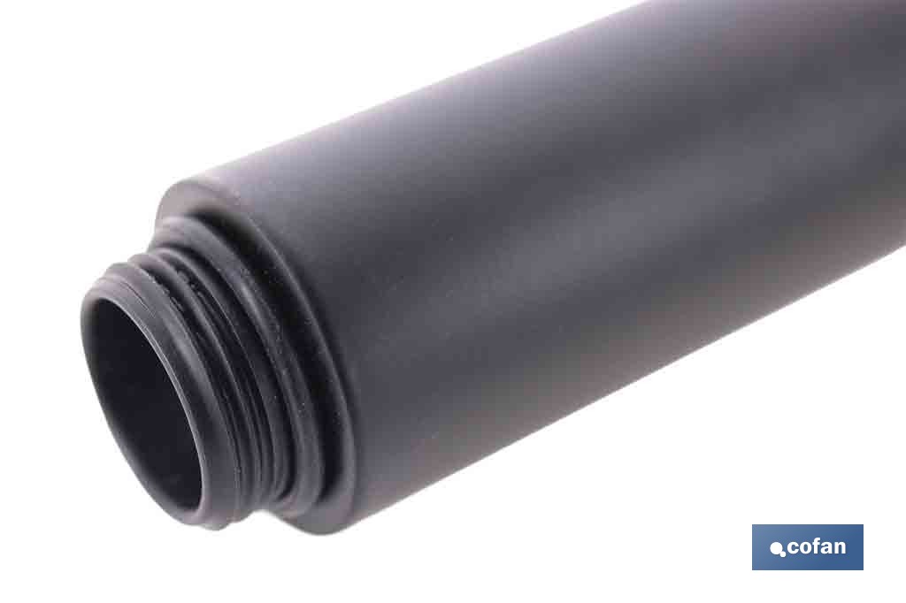 Tubo alargador de ducha de acero inoxidable | Diámetro exterior: Ø24 mm | Disponible en diferentes acabados y longitudes - Cofan