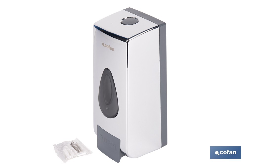 Soap dispenser | Capacity: 600ml | Material: durable ABS | Suitable for commercial use | Available in two different colours - Cofan