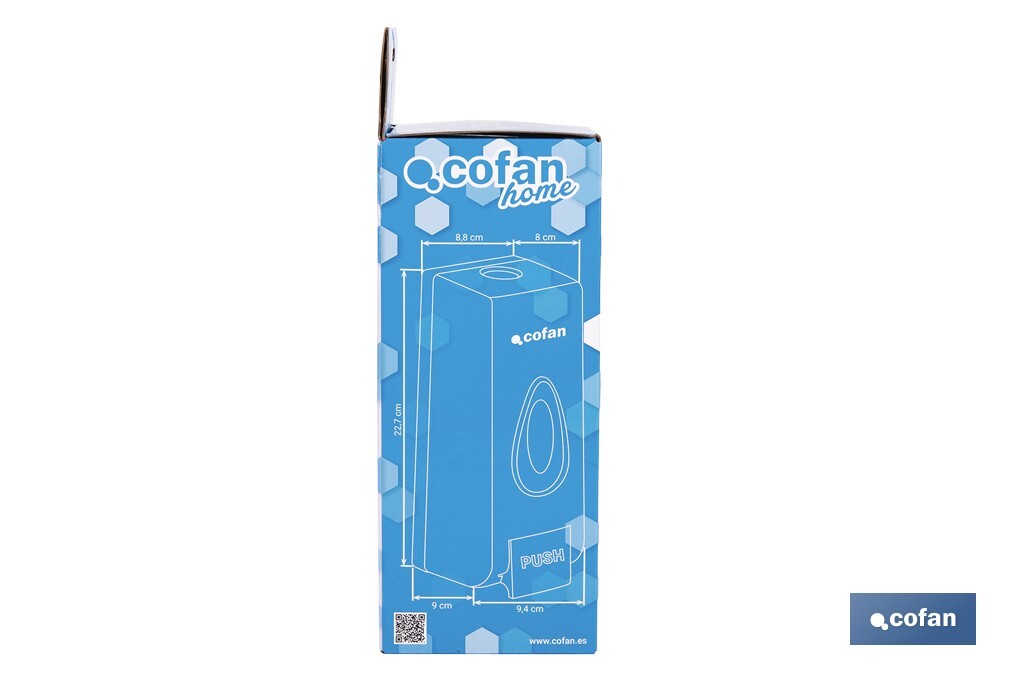 Soap dispenser | Capacity: 600ml | Material: durable ABS | Suitable for commercial use | Available in two different colours - Cofan