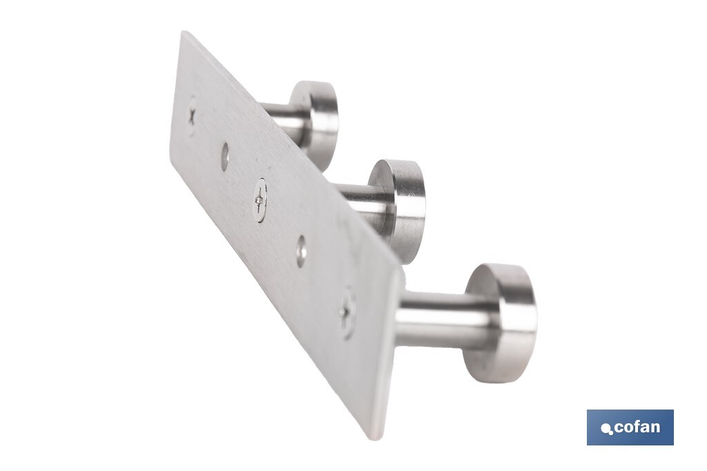 Perchero de pared | Material: acero inoxidable 304 | Acabado: satinado | Disponible con diferentes colgadores - Cofan