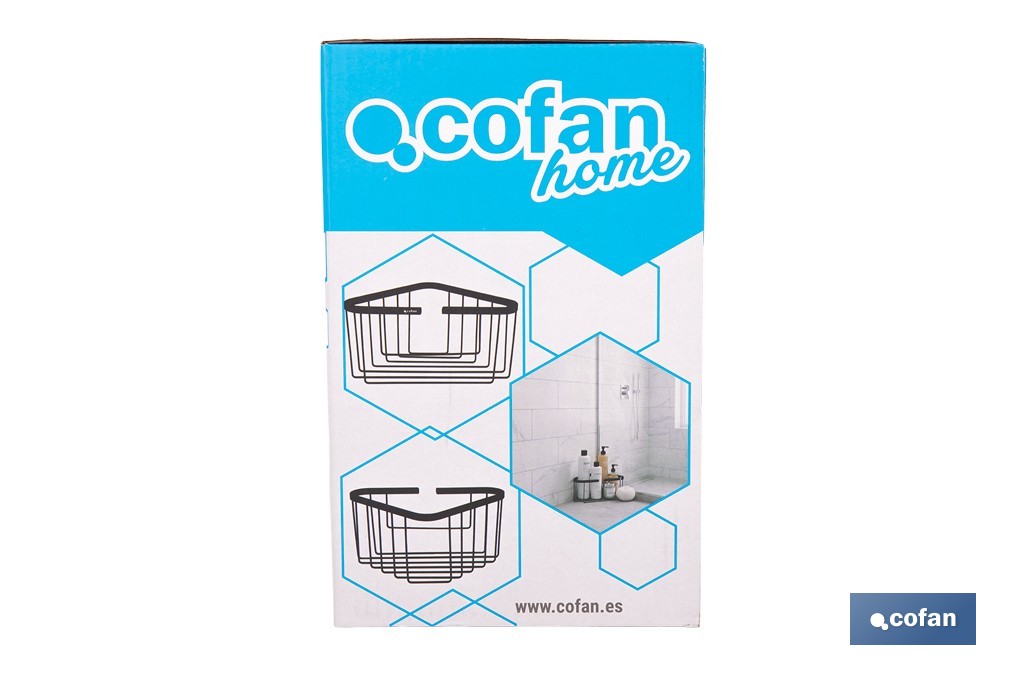  Corner Shower Basket | Corner-Piece | 304 Stainless Steel - Cofan