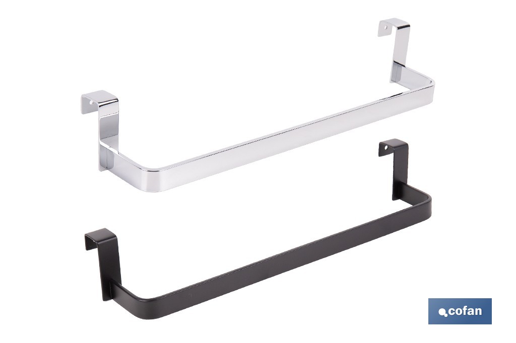 Toallero para mueble de baño con longitud de 36 cm. Dos acabados diferentes. - Cofan