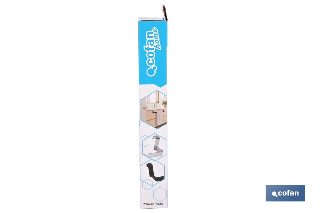 Toallero para mueble de baño con longitud de 36 cm. Dos acabados diferentes. - Cofan