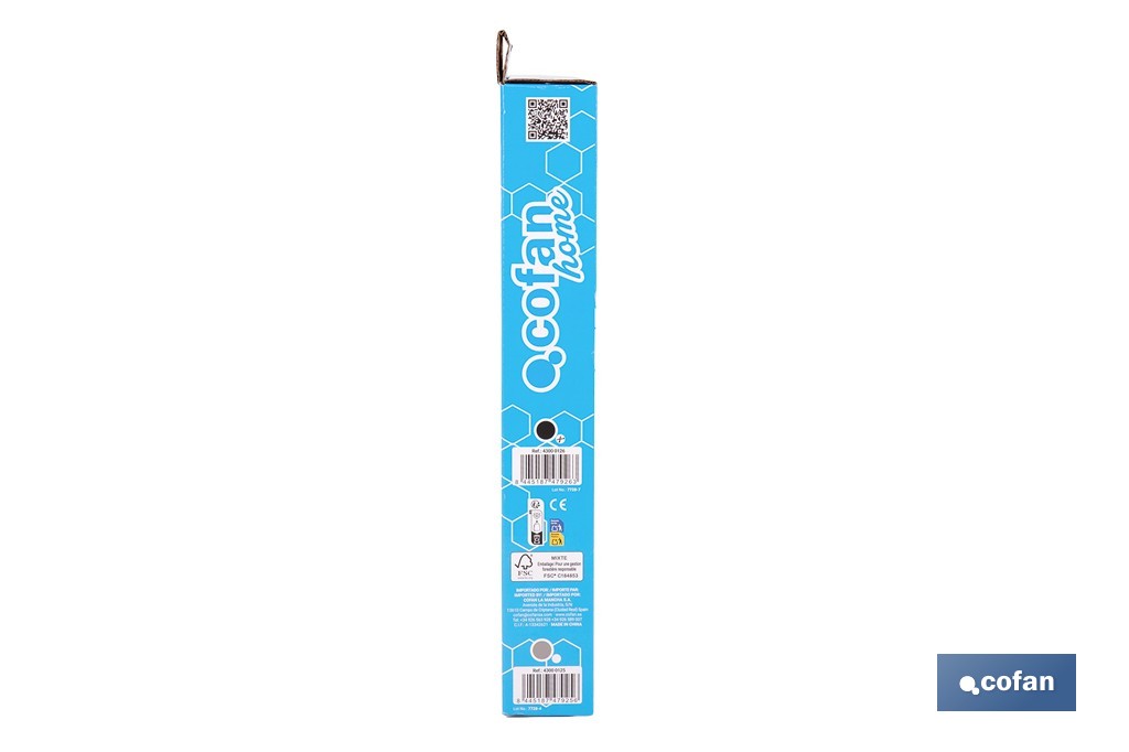 Toallero para mueble de baño con longitud de 36 cm. Dos acabados diferentes. - Cofan