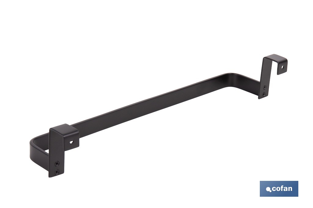 Toallero para mueble de baño con longitud de 36 cm. Dos acabados diferentes. - Cofan