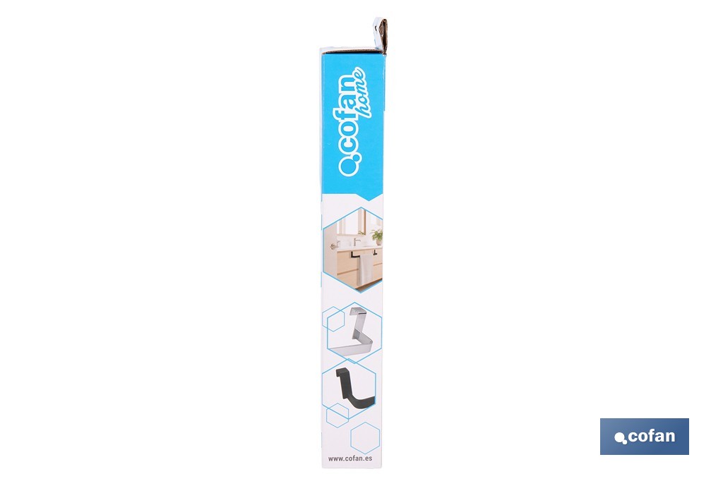 Toallero para mueble de baño con longitud de 36 cm. Dos acabados diferentes. - Cofan