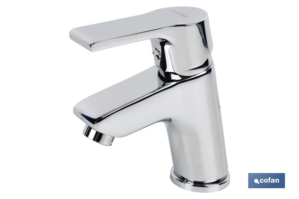 Single-handle basin tap | Ross Model | Brass | Size: 13 x 11 x 4.5cm - Cofan