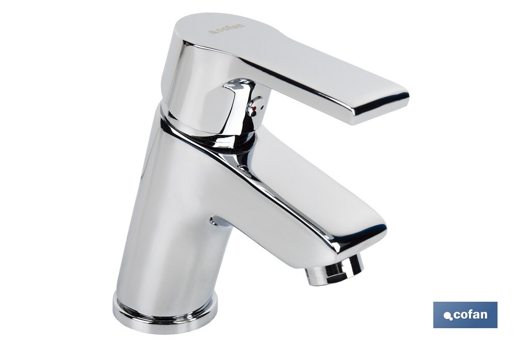 Single-handle basin tap | Ross Model | Brass | Size: 13 x 11 x 4.5cm - Cofan