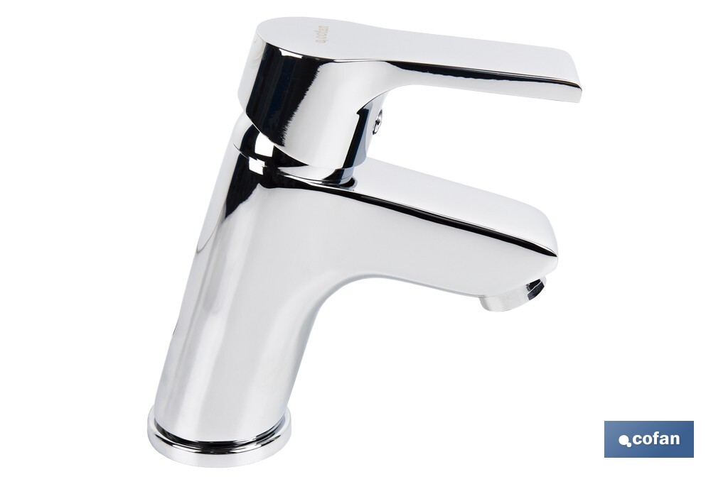 Single-handle basin tap | Ross Model | Brass | Size: 13 x 11 x 4.5cm - Cofan