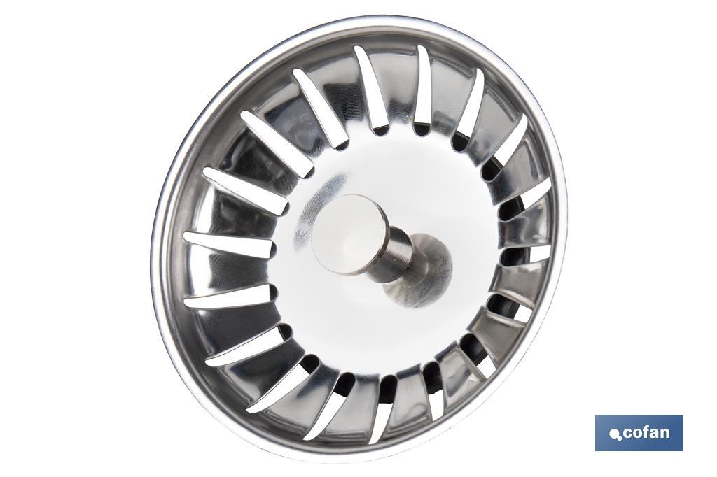 Sink Strainer Plug | 304 Stainless Steel | Kandy Model | Universal Strainer Plug - Cofan