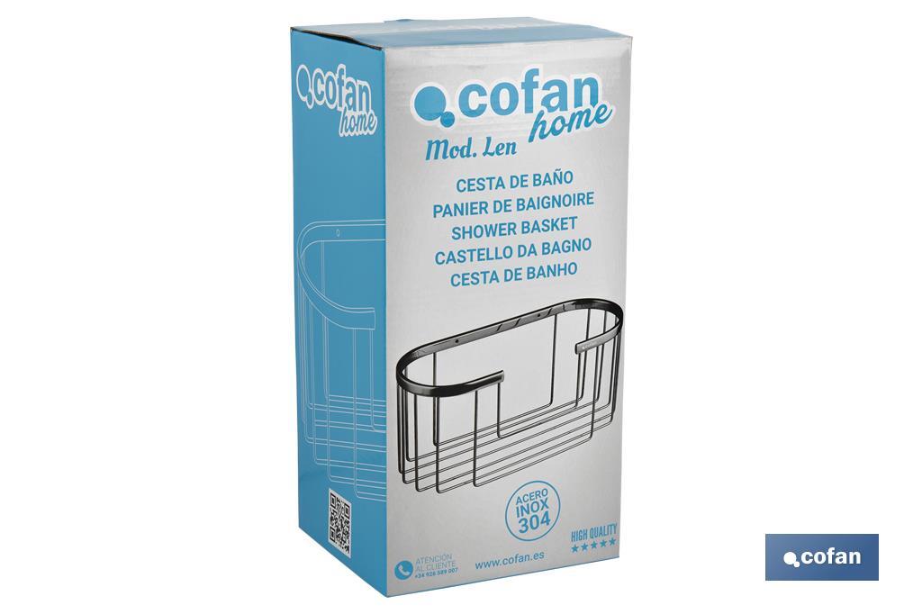  Cesta de Chuveiro | Fabricado em aço inox 304 - Cofan