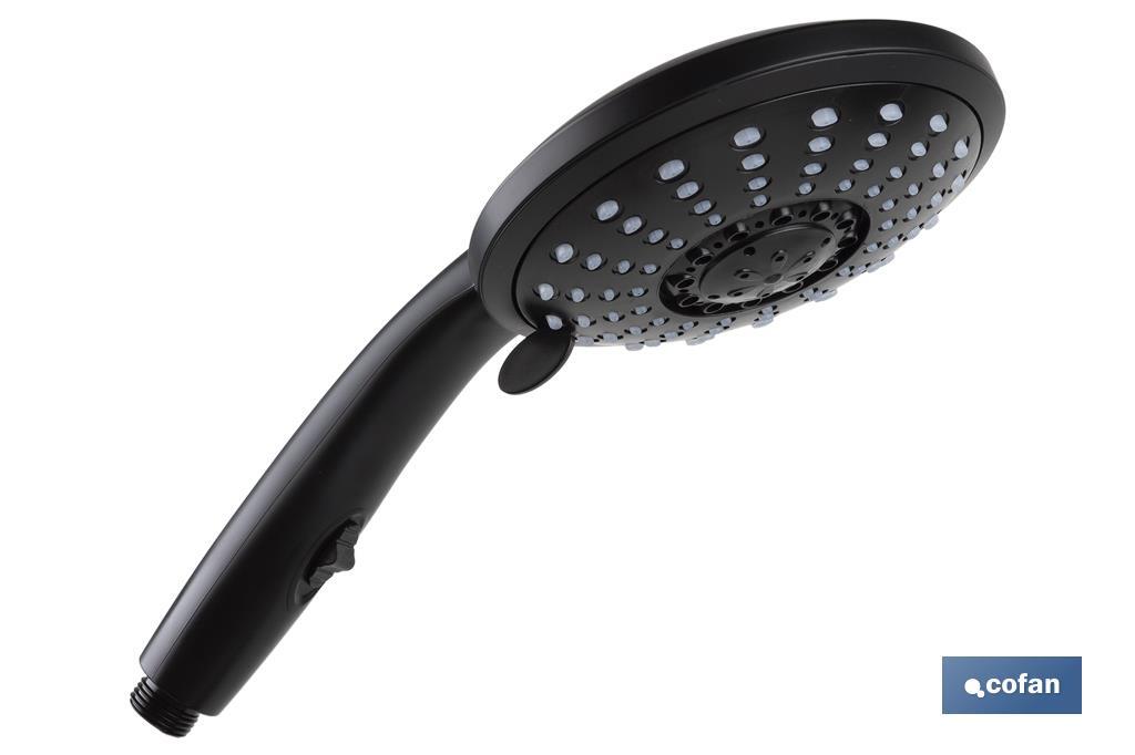 Poignée de Douche | Couleur Robinetterie Noire | Douche avec 5 Fonctions - Cofan