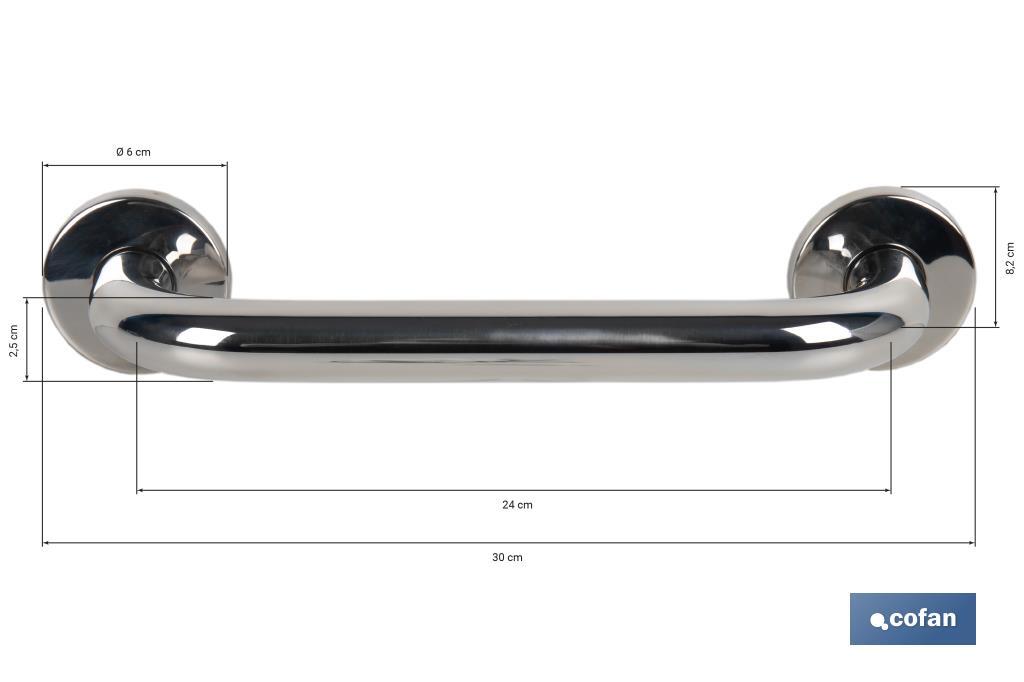 Barra de Apoyo Recta | Material: Acero Inoxidable 304 | Diferentes Medidas - Cofan