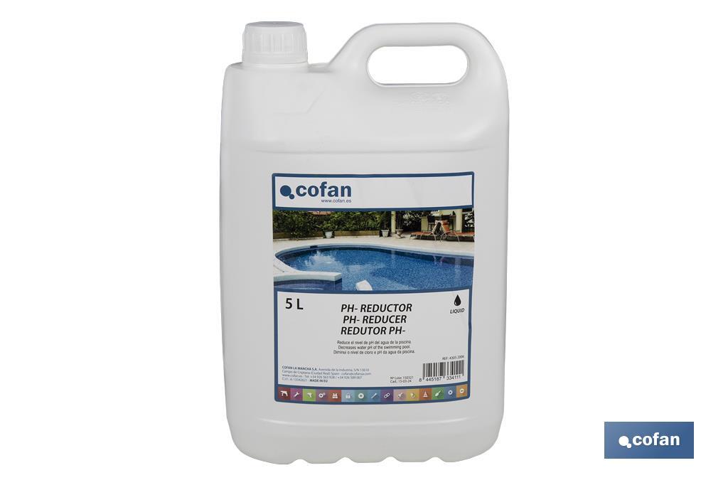 Liquido riduttore di pH per piscine - Cofan