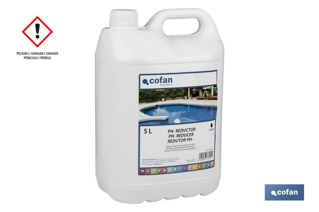 Liquido riduttore di pH per piscine - Cofan