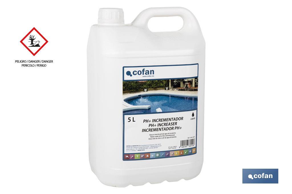 Liquid pH Increaser for Swimming Pools - Cofan