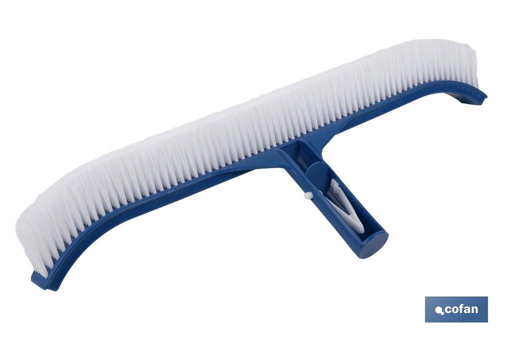 Brosse Courbée pour Piscines | Dimension de la brosse de 45 cm - Cofan