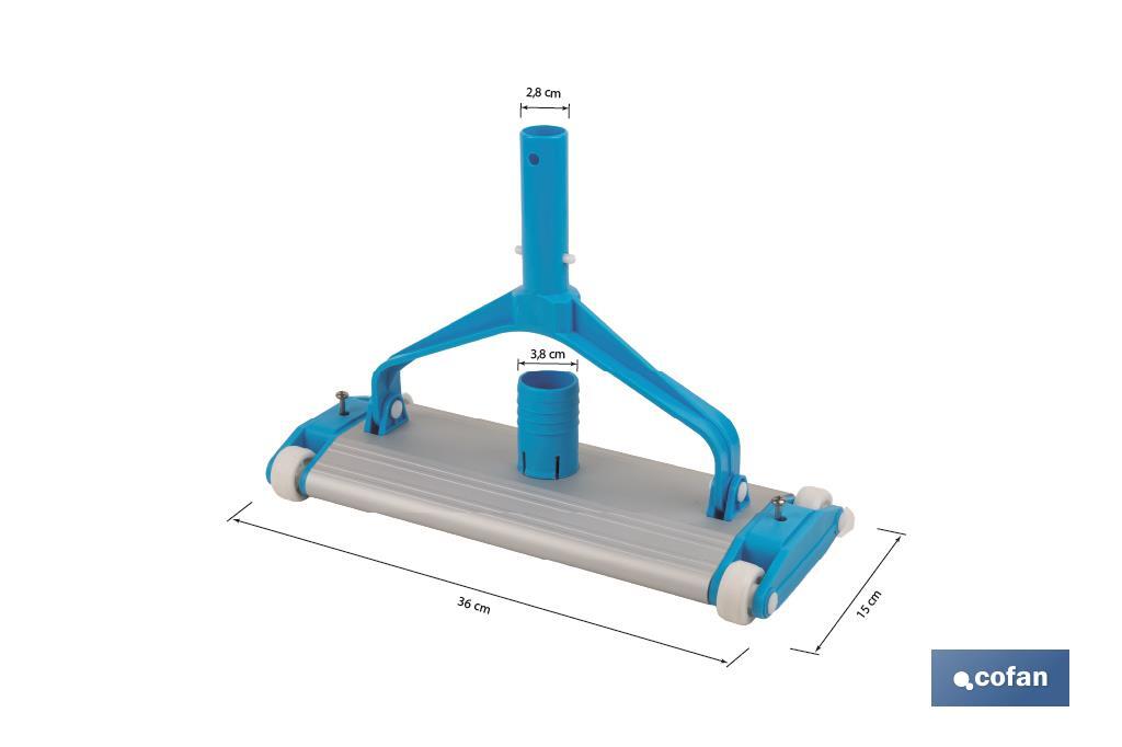 Nettoyeur pour Piscines | Brosse de fond Fabriquée en Aluminium - Cofan