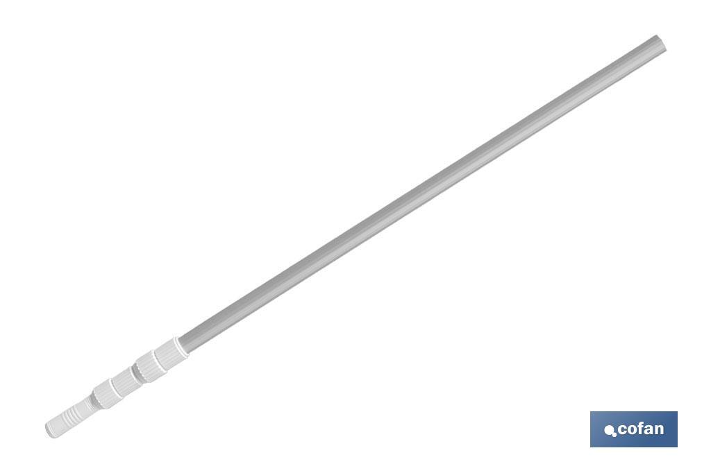 Pértiga Extensible de 100-300 cm para accesorios de limpieza de piscinas - Cofan