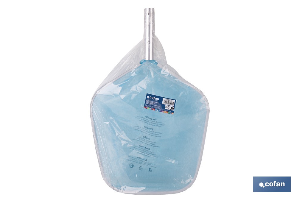 Aluminium leaf skimmer net for swimming pools | Ideal for cleaning leaves and insects - Cofan