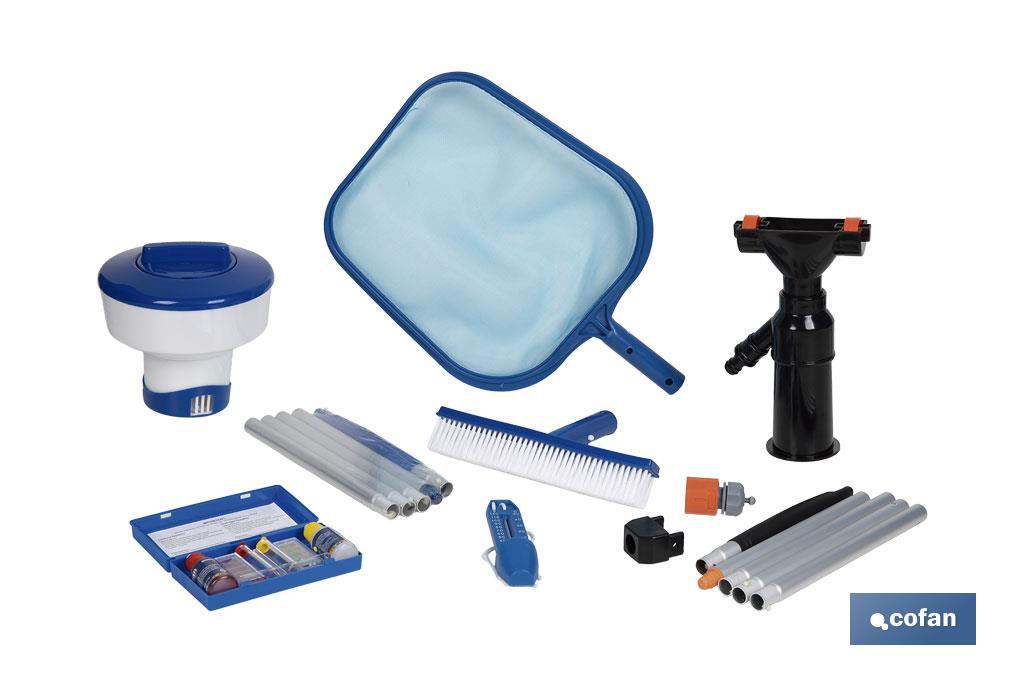 Kit de mantenimiento y limpieza de piscinas | La solución integral para una piscina impecable - Cofan