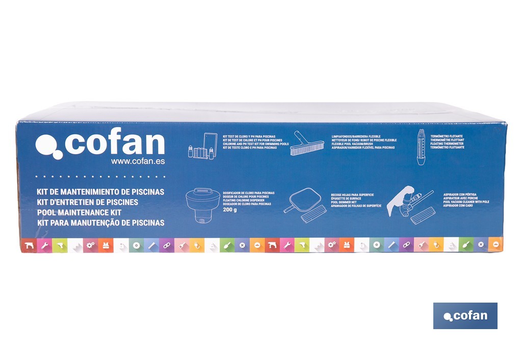Pool maintenance and cleaning kit | The all-in-on solution for a spotless pool - Cofan