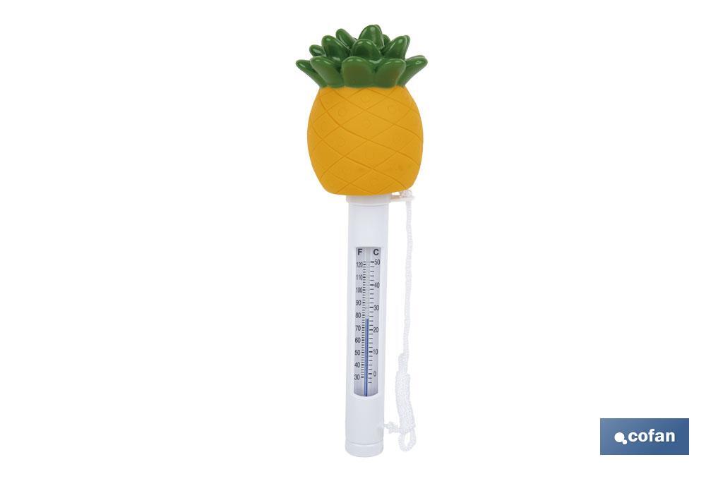 Termómetro Flotante de Piña para Piscinas | Medición Precisa y Diseño Divertido - Cofan