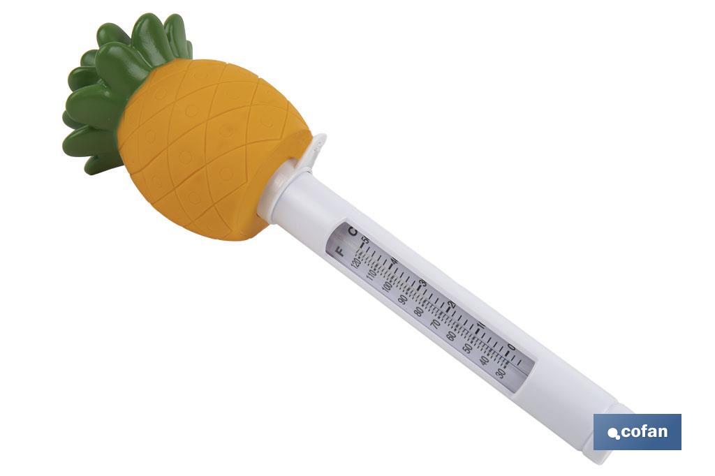 Termómetro Flotante de Piña para Piscinas | Medición Precisa y Diseño Divertido - Cofan