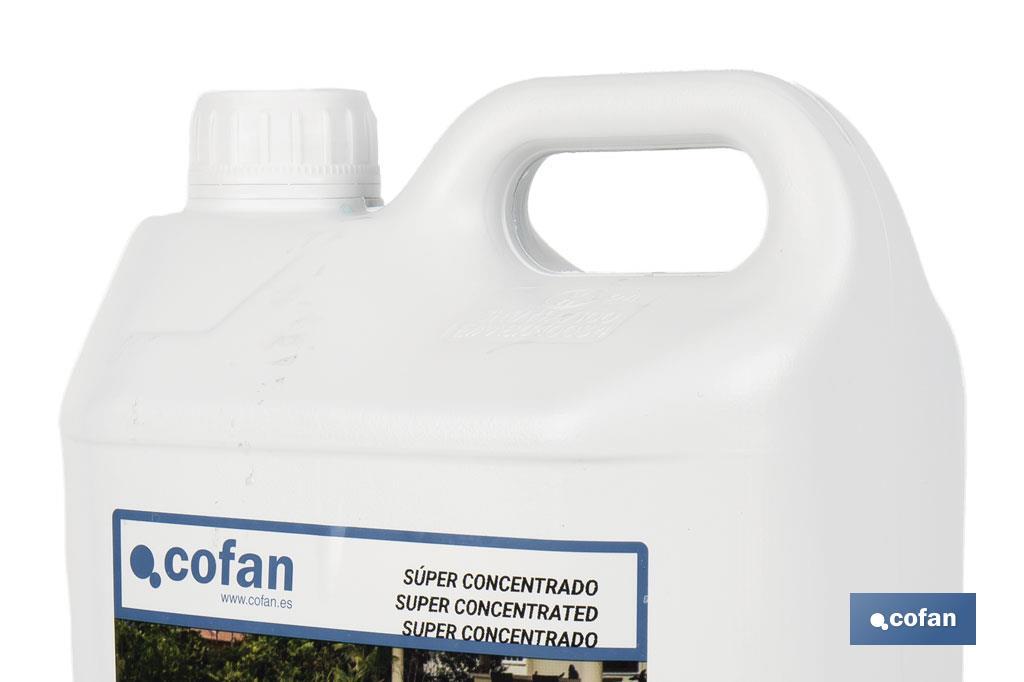 Algicida concentrado de 5 litros para piscinas | Prevención de algas y agua cristalina - Cofan