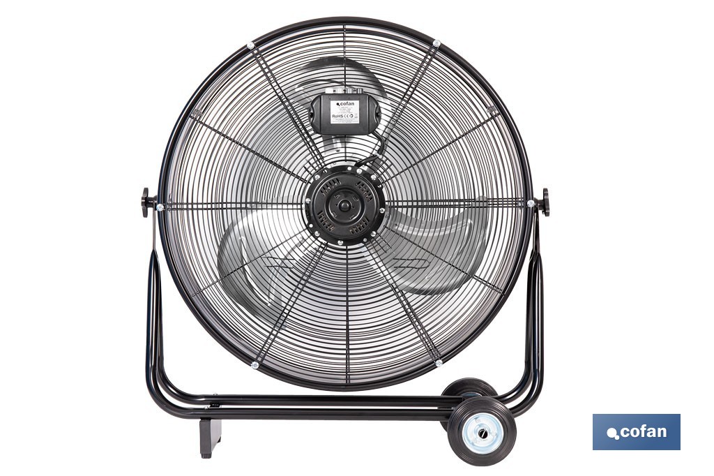 Ventilador industrial de suelo con 3 aspas | Potente motor con varias velocidades | Disponible en diferentes medidas y potencias - Cofan