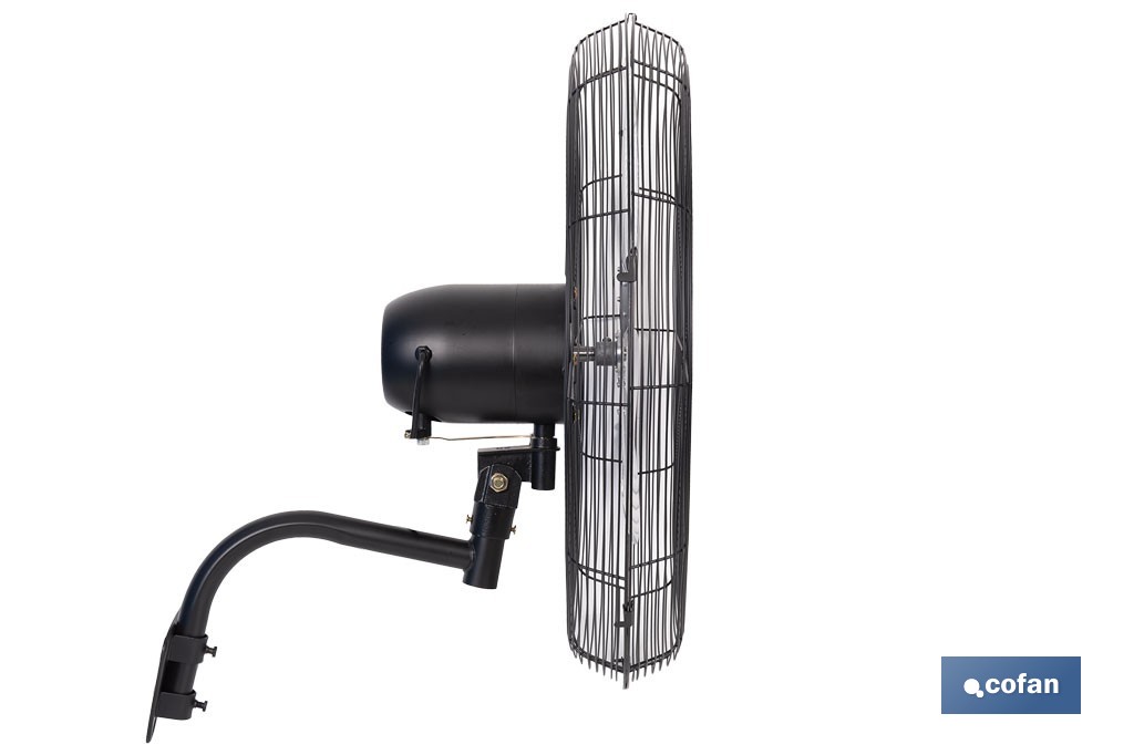 Ventilador de pared industrial con 3 velocidades | 3 aspas de aluminio, función de oscilación | Disponible en diferentes medidas y potencias - Cofan