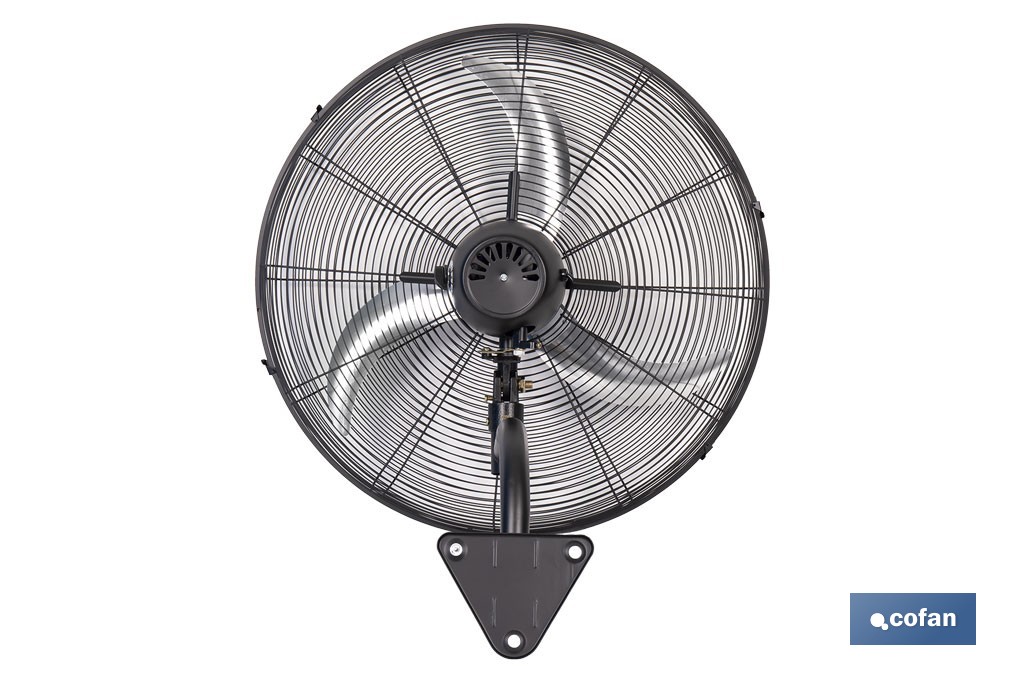 Ventilador de pared industrial con 3 velocidades | 3 aspas de aluminio, función de oscilación | Disponible en diferentes medidas y potencias - Cofan
