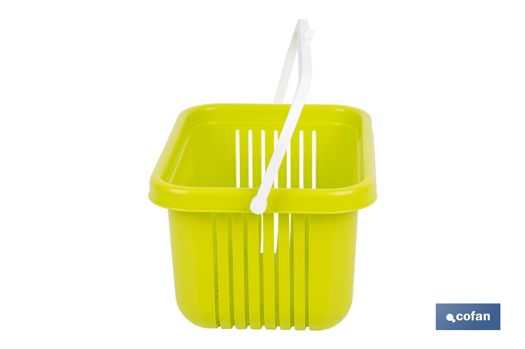 Cesta para pinzas de ropa con colgador | Almacenamiento para colada | Disponible en diferentes colores - Cofan