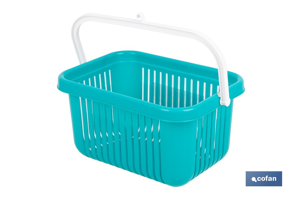 Cesta para pinzas de ropa con colgador | Almacenamiento para colada | Disponible en diferentes colores - Cofan