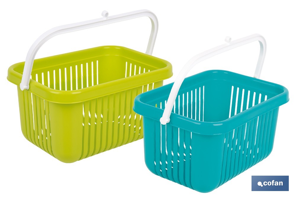 Cesta para pinzas de ropa con colgador | Almacenamiento para colada | Disponible en diferentes colores - Cofan