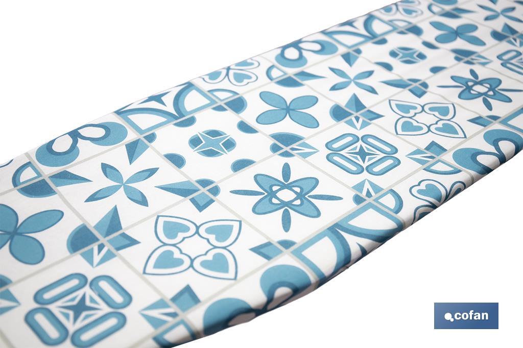 Tabla de planchar | 3 posiciones regulables | Compacta y ajustable | Patas antideslizantes | Medidas: 110 x 32 cm - Cofan