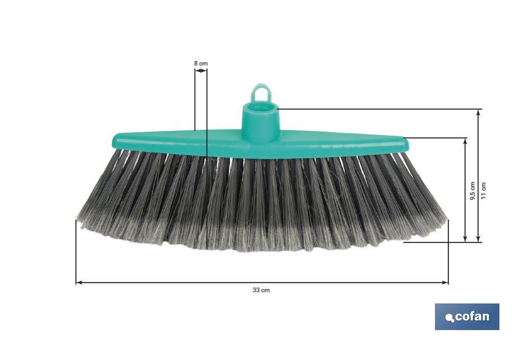 Cepillo de barrer plumado para pequeños espacios | Color: Verde agua - Cofan