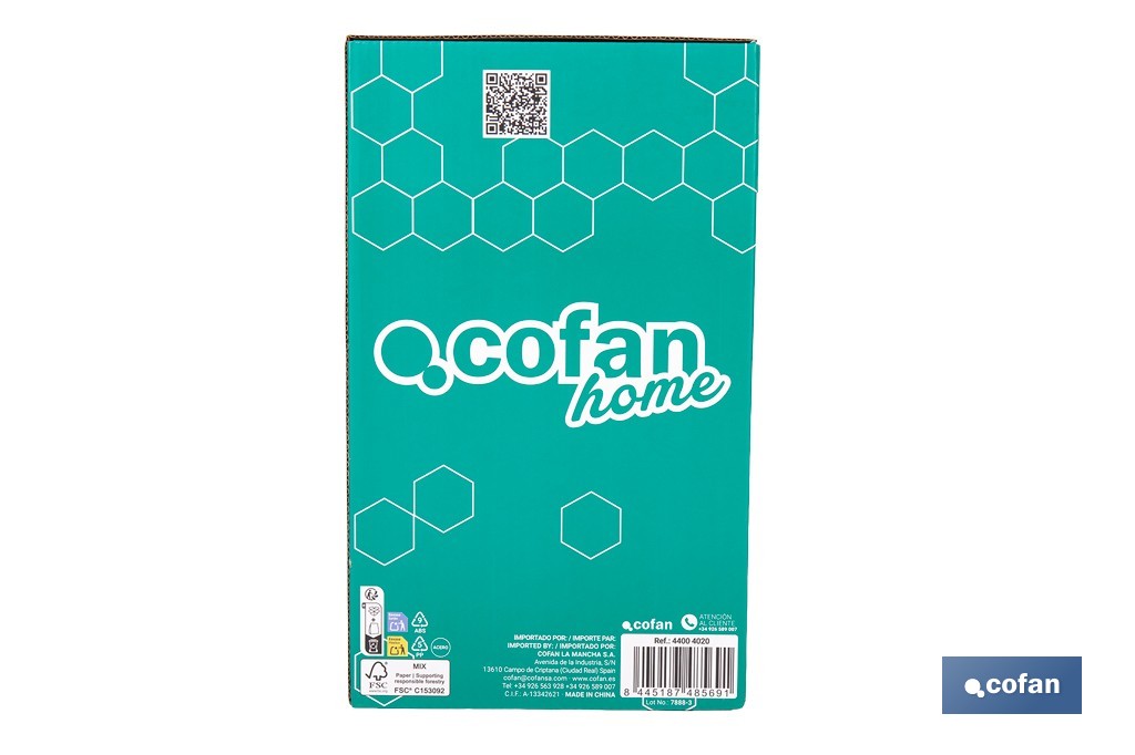 Cubo de basura beige con pedal y cubo interior | Papelera metálica para baño y cocina con cierre suave | Recubrimiento antihuellas | Disponible en diferentes capacidades - Cofan