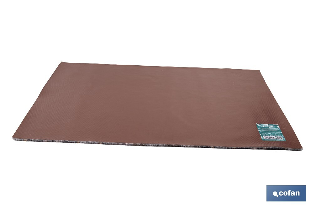 Felpudo de entrada con diseño abstracto de rombos | Material resistente | Base antideslizante | Adecuado para interior y exterior | Medidas: 50 x 70 cm - Cofan