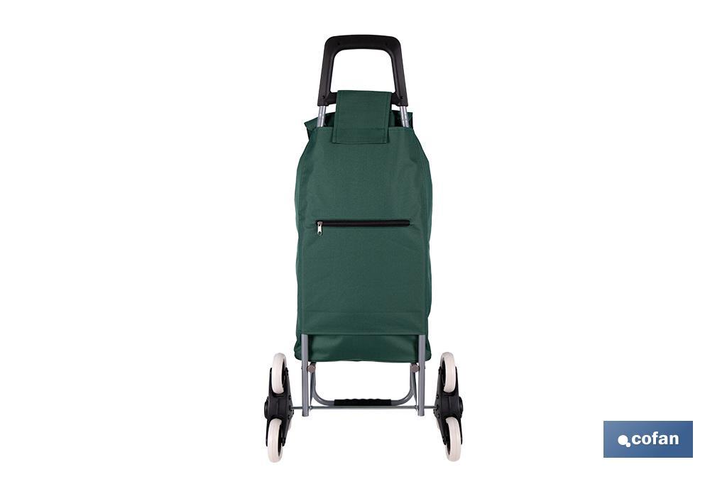 Carro de la compra con 6 ruedas | Diseño plegable | Sube escaleras | Bolsa de 42 litros | Bolsillo para congelados | Disponible en varios colores - Cofan