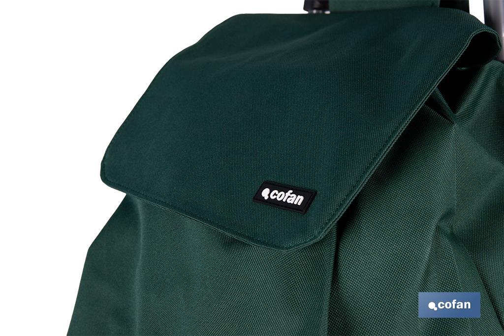 Carro de la compra con 6 ruedas | Diseño plegable | Sube escaleras | Bolsa de 42 litros | Bolsillo para congelados | Disponible en varios colores - Cofan