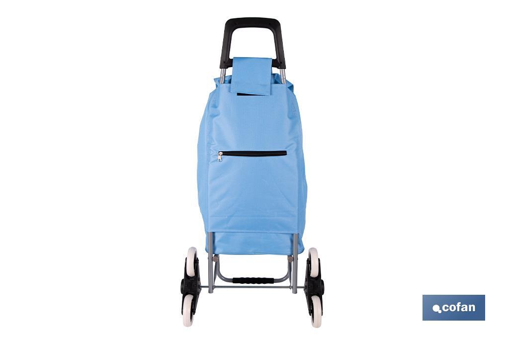 Carro de la compra con 6 ruedas | Diseño plegable | Sube escaleras | Bolsa de 42 litros | Bolsillo para congelados | Disponible en varios colores - Cofan