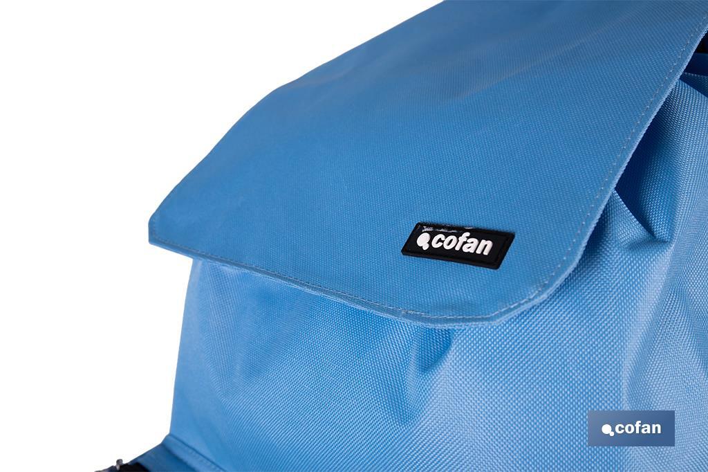 Carro de la compra con 6 ruedas | Diseño plegable | Sube escaleras | Bolsa de 42 litros | Bolsillo para congelados | Disponible en varios colores - Cofan