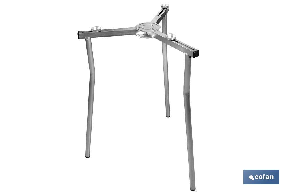 Cofan Tripé ajustável para fogão paelheiro | Altura máxima: 72 cm - Cofan
