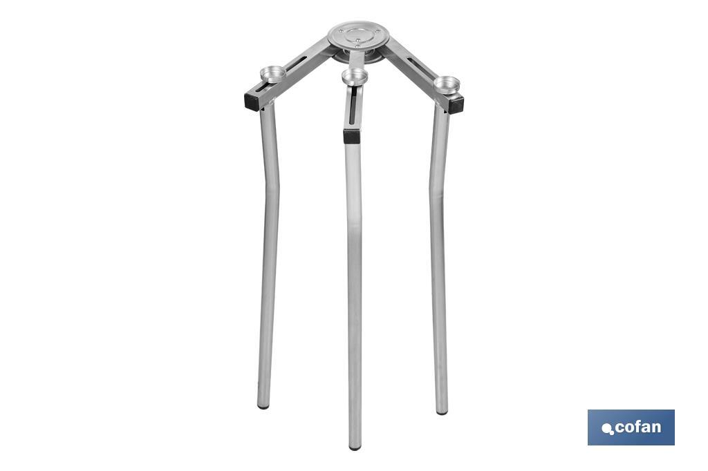 Cofan Tripé ajustável para fogão paelheiro | Altura máxima: 72 cm - Cofan