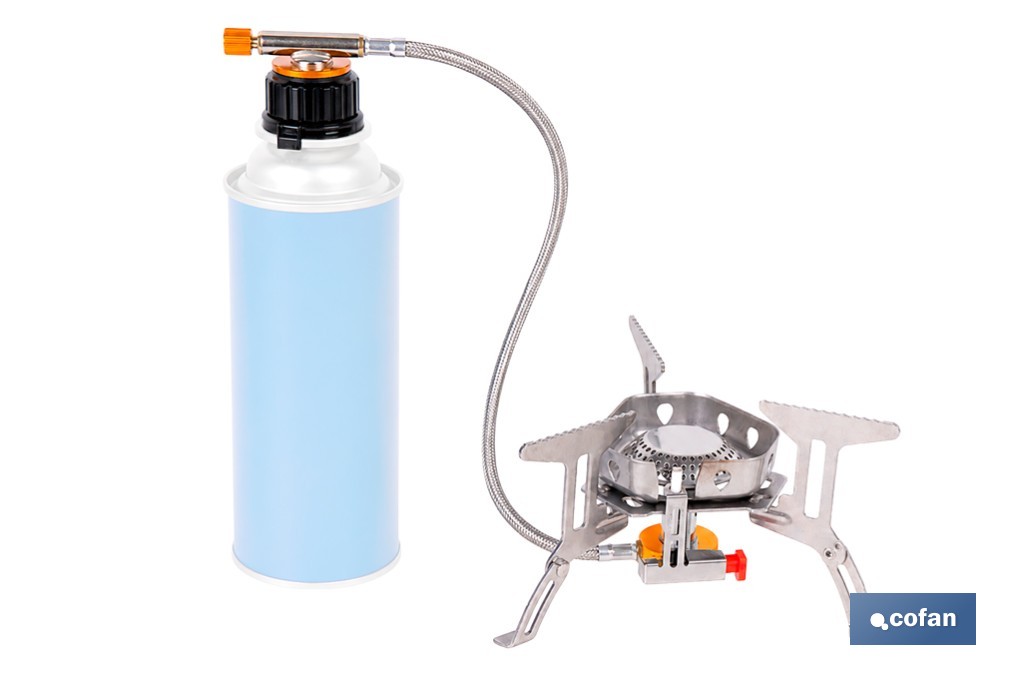Hornillo de gas portátil y plegable con 3500W | Camping, senderismo y picnic - Cofan
