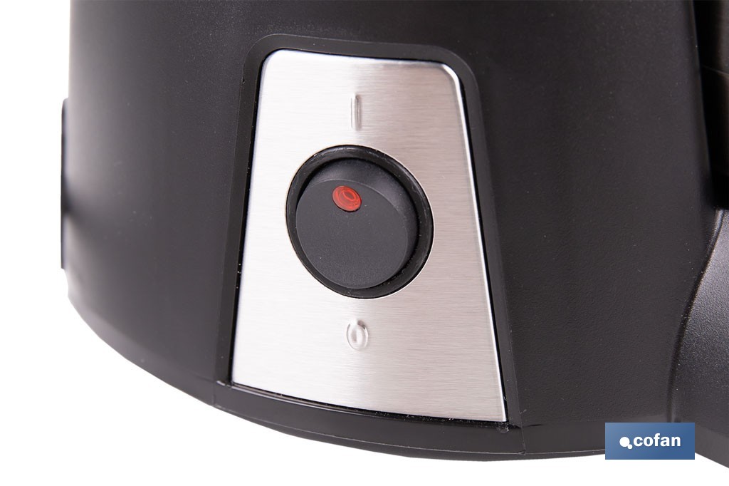 Cafetera eléctrica de goteo con jarra termo de 1,2 l | Potencia: 800 W, capacidad para 12 tazas | Filtro permanente - Cofan