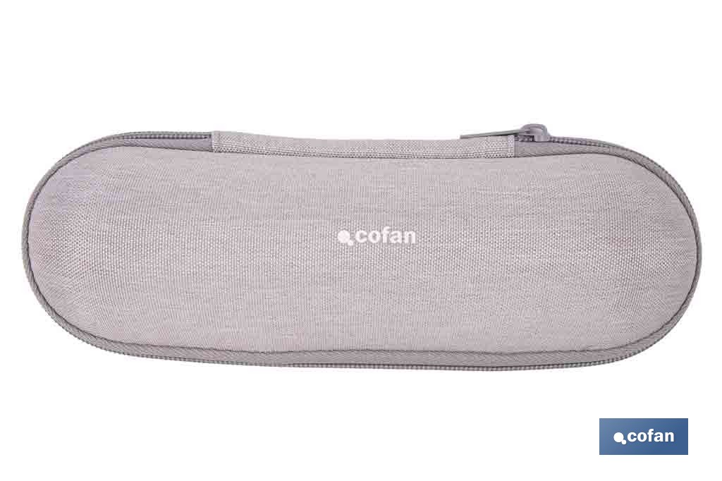 Cepillo de dientes eléctrico recargable | Color blanco con 3 modos de limpieza | Incluye 2 cabezales y estuche de viaje - Cofan
