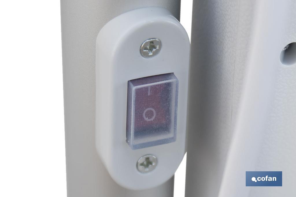 Tendedero eléctrico de torre | 4 ruedas con freno | 300 W de potencia | Tendedero portátil con secado rápido - Cofan